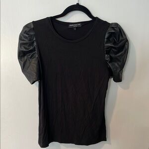 Generation Love Black Fitted Puff Sleeve Blouse